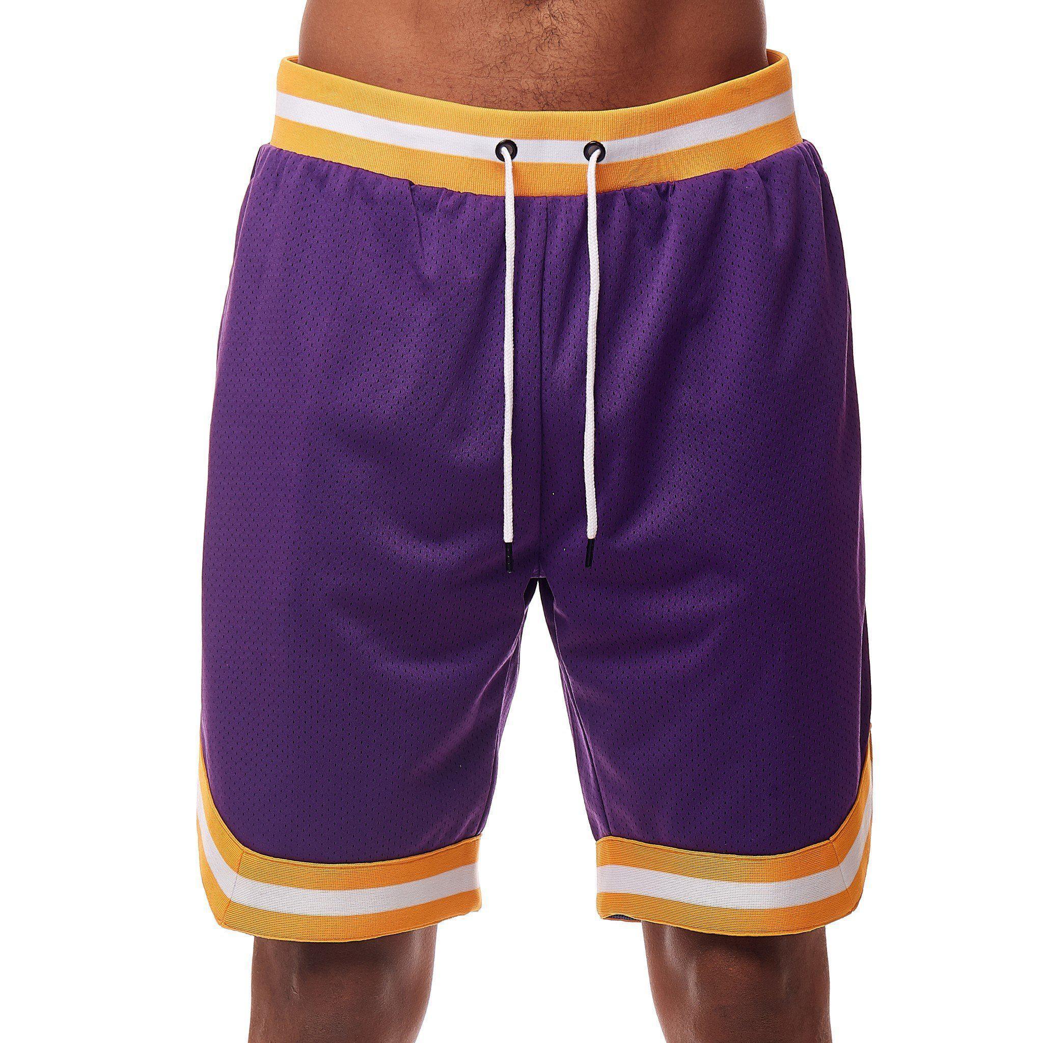 mesh shorts purple