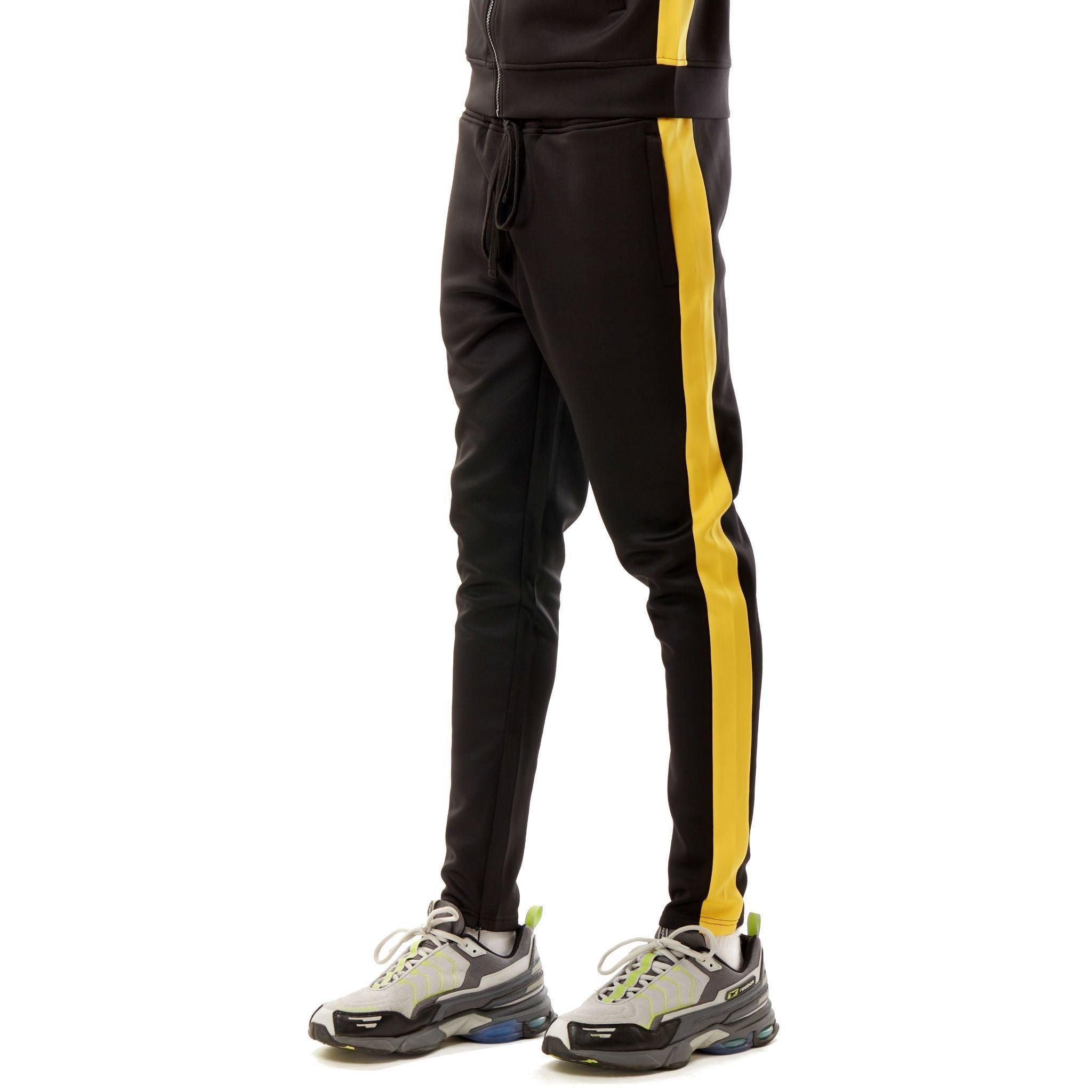 Track Pants - Black & Yellow - Rebel