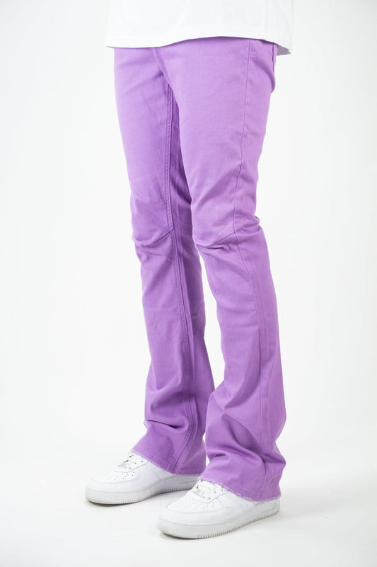 Twill Stacked Pants - Lavender - Rebel Minds