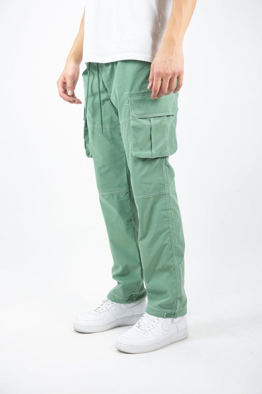 Utility Pants w/ Contrast Thread - LT Army - Rebel Minds