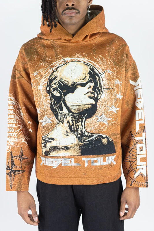 Celestial Head Graphic Hoodie