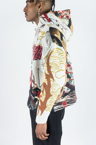 "Stay Wild" Tapestry Zip Hoodie