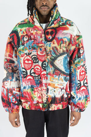 Abstract Graffiti Tapestry Jacket