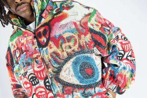 Abstract Graffiti Tapestry Jacket