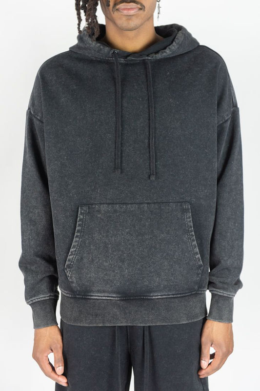 Washed Black Essential Hoodie