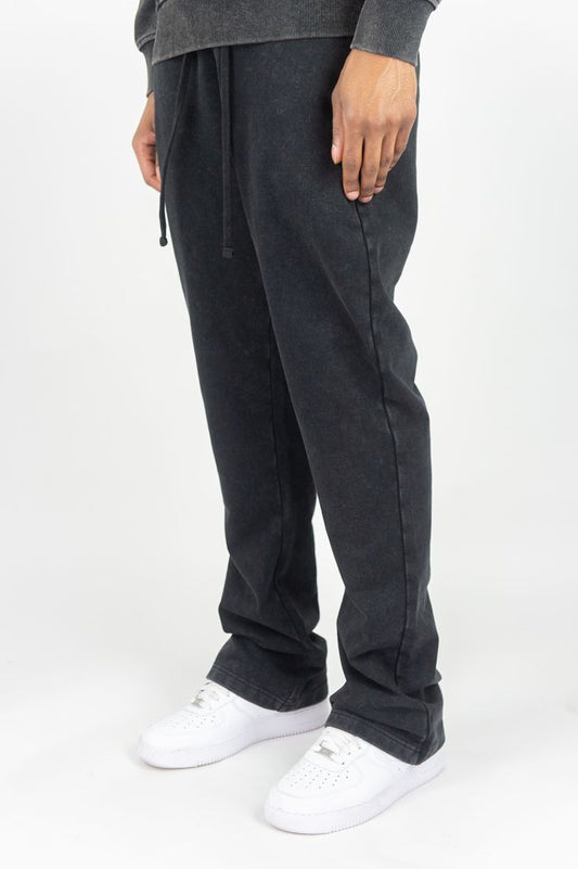 Washed Black Essential Sweatpants