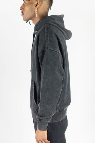 Washed Black Essential Hoodie