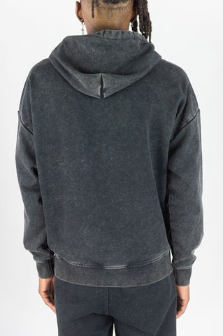 Washed Black Essential Hoodie
