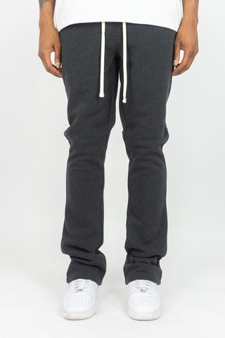 475 Fleece Stacked Sweatpants - Charcoal