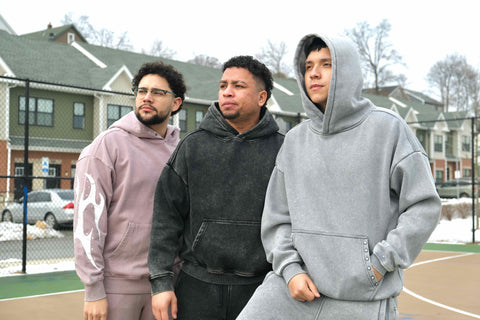 Washed Black Essential Hoodie