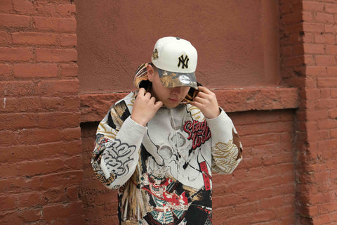 "Stay Wild" Tapestry Zip Hoodie