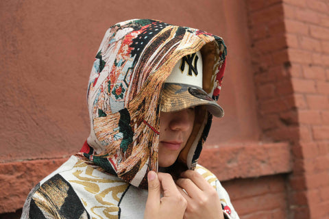 "Stay Wild" Tapestry Zip Hoodie