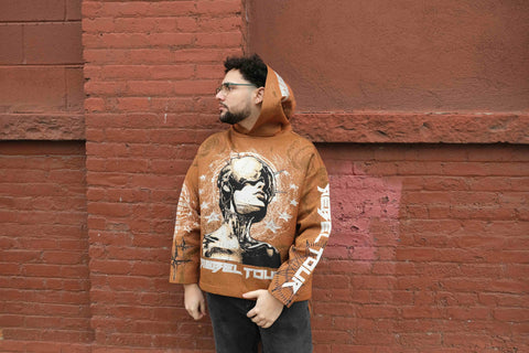 Celestial Head Graphic Hoodie