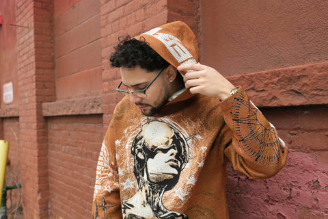 Celestial Head Graphic Hoodie