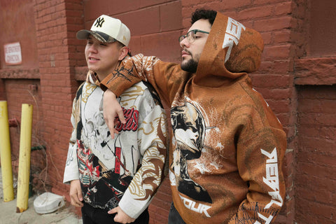 "Stay Wild" Tapestry Zip Hoodie