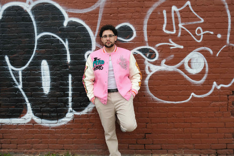 Mad Love Pink Varsity Jacket