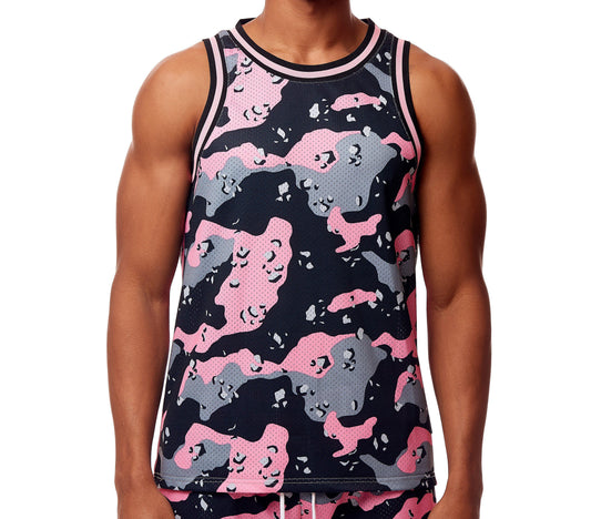 BAPE Store Miami Basketball Tank Top Pink/Blue Men's - FW19 - US