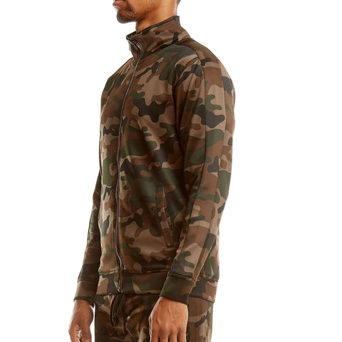 Camo Track Jacket - Woodland - Rebel Minds