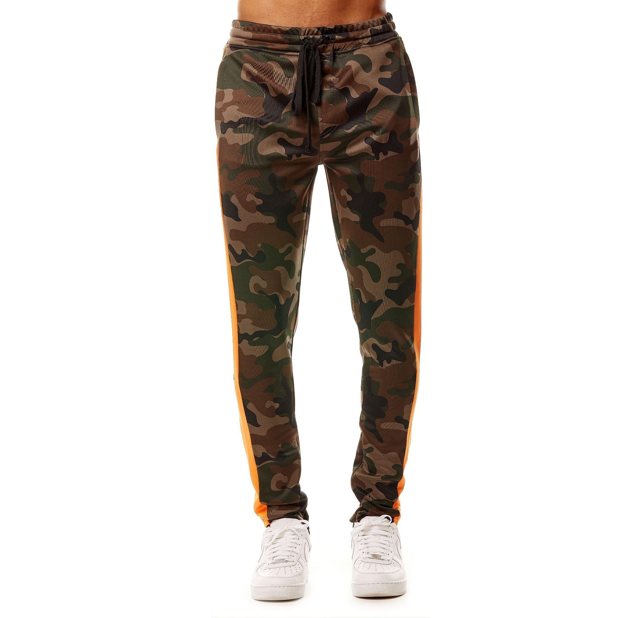 Camo Track Pants - Orange - Rebel Minds