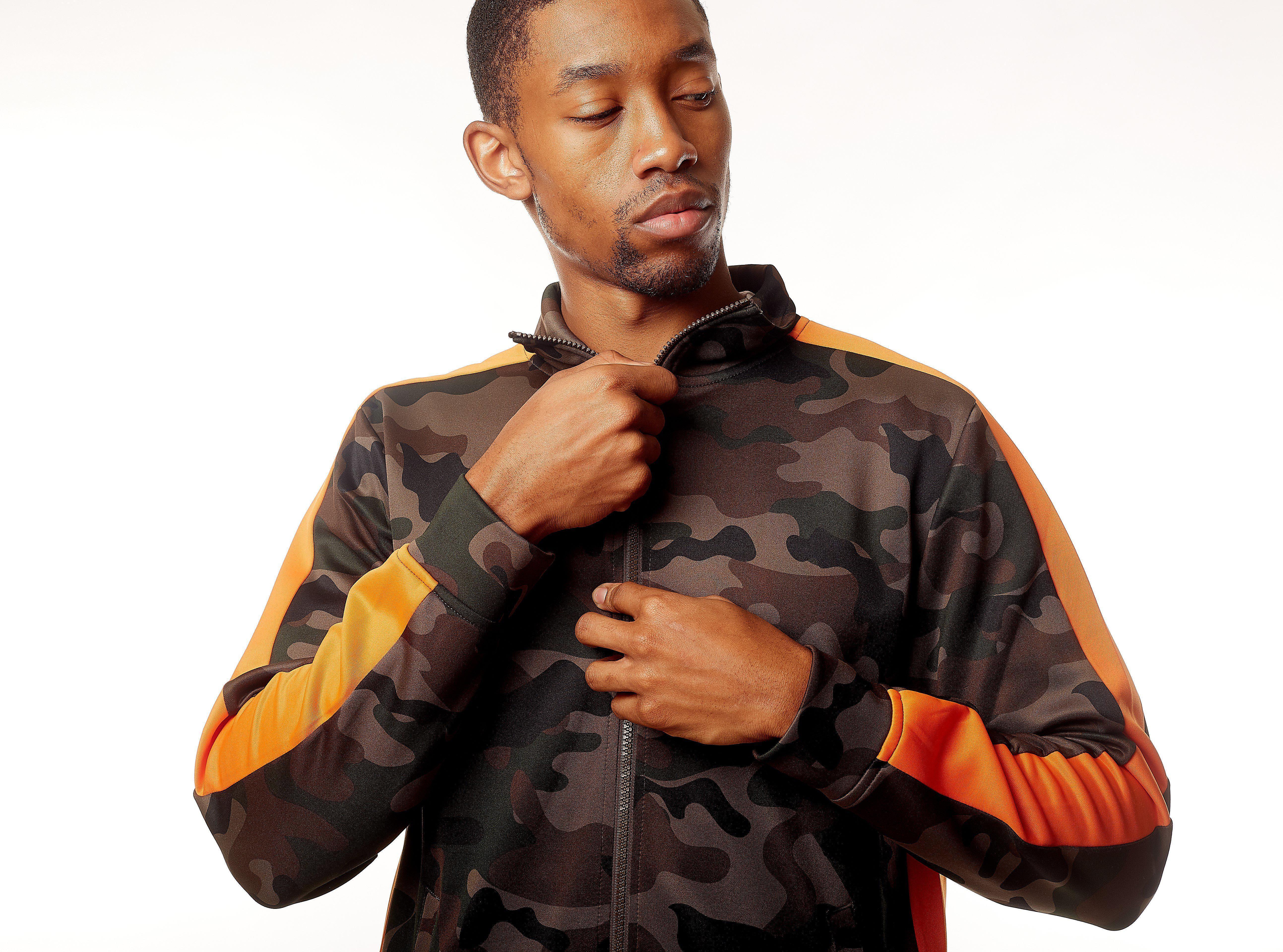 Camo Tracksuit - Orange - Rebel Minds