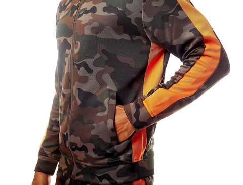 Camo Tracksuit - Orange - Rebel Minds