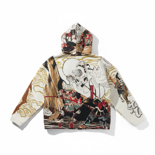 "Stay Wild" Tapestry Zip Hoodie