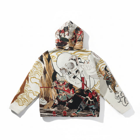 "Stay Wild" Tapestry Zip Hoodie