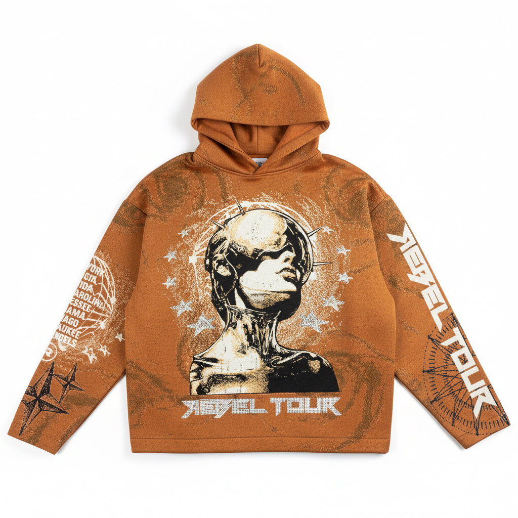 Celestial Head Graphic Hoodie