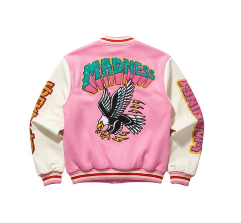 Mad Love Pink Varsity Jacket