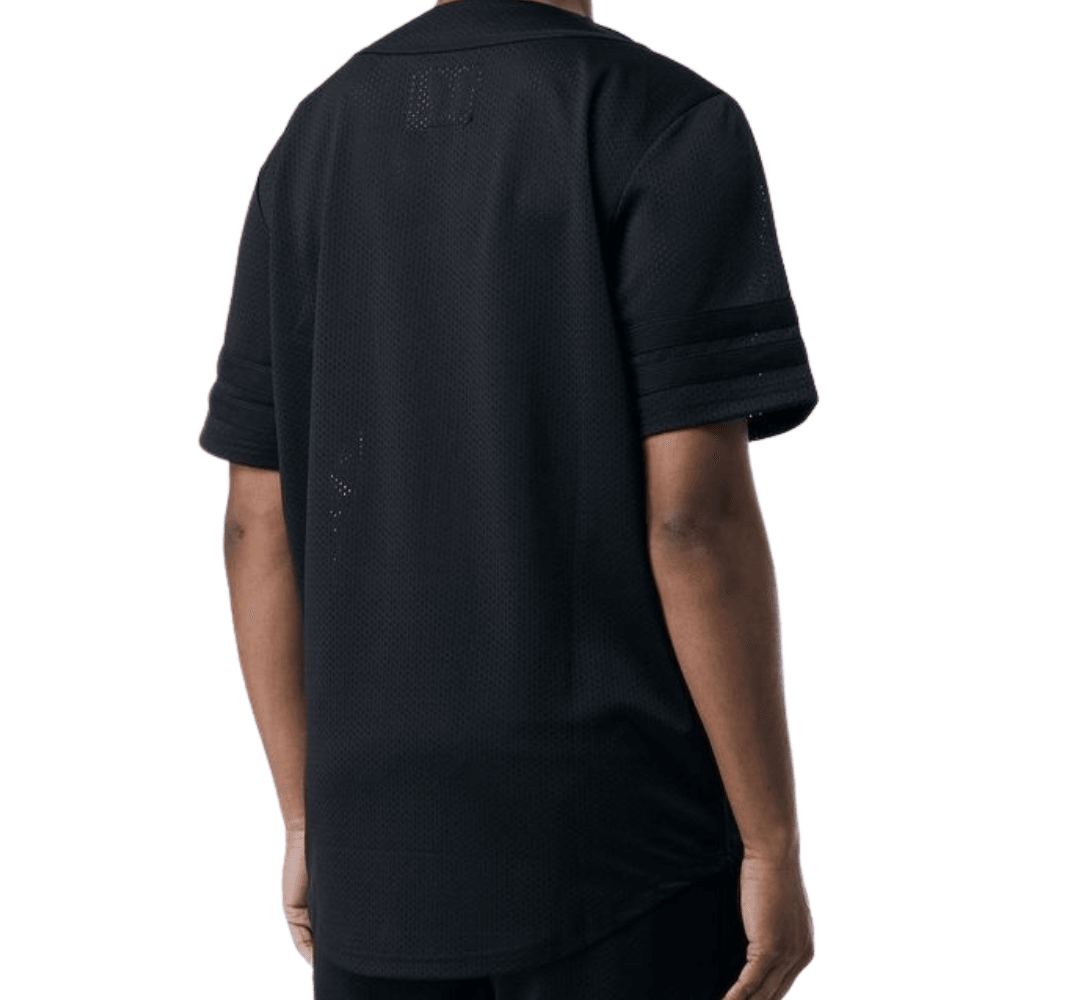 Mesh Baseball Jersey - Black - Rebel Minds