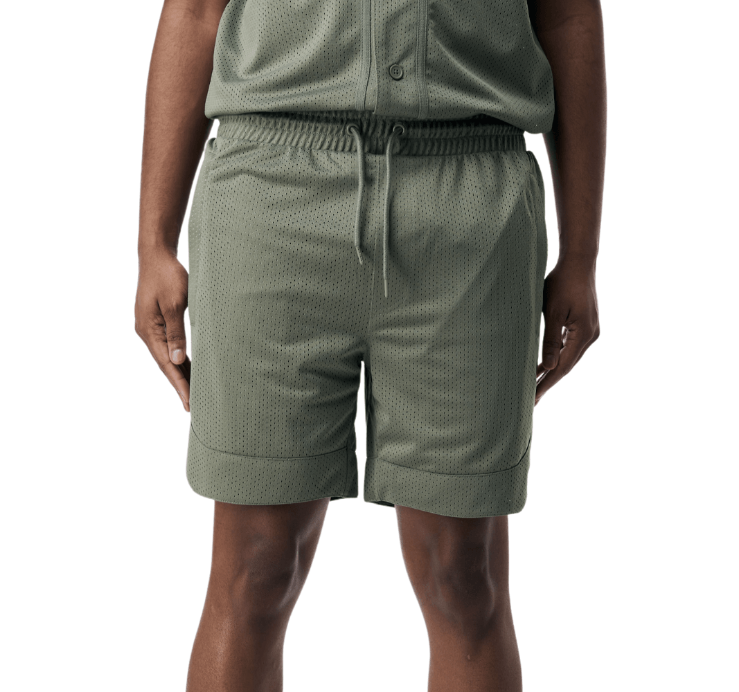 Mesh Baseball Shorts - Light Army - Rebel Minds