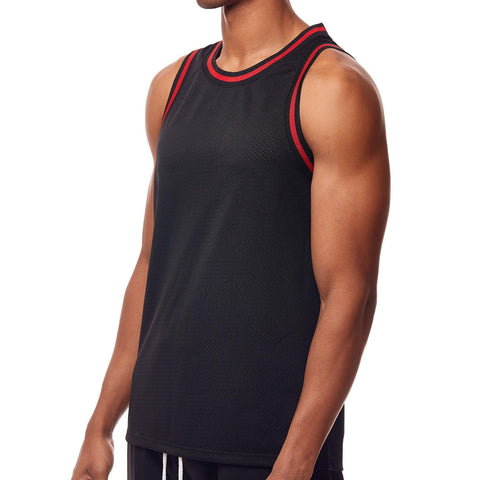 Mesh Tank Top - Black & Red - Rebel Minds