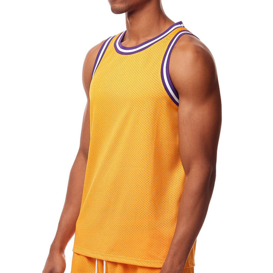 Mesh Tank Top - Gold, Yellow & Purple - Rebel Minds