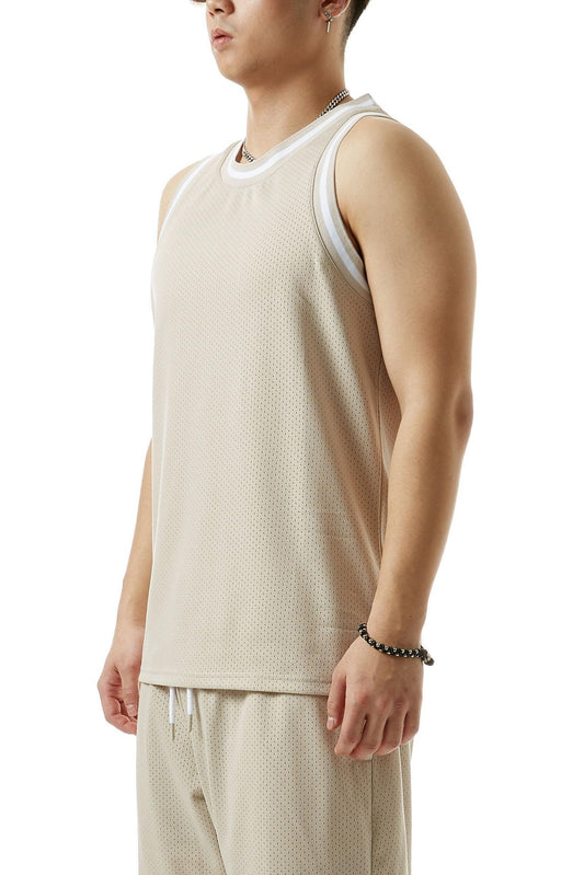 Mesh Tank Top - Oatmeal - Rebel Minds