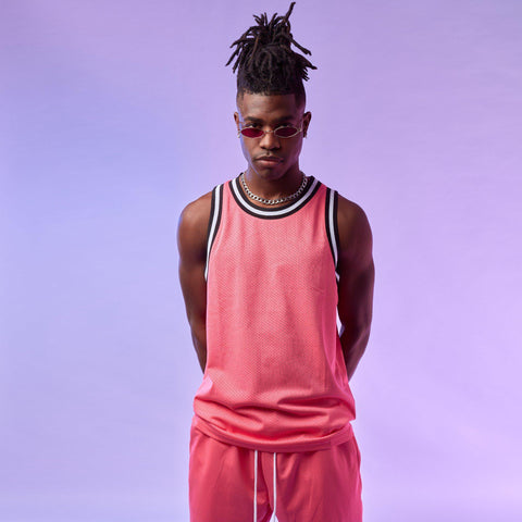 Mesh Tank Top - Pink - Rebel Minds