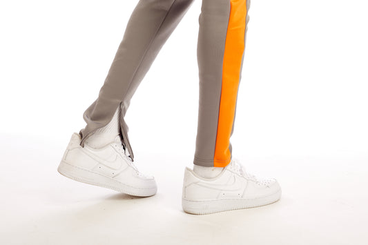 401 Track Pants - Grey & Orange