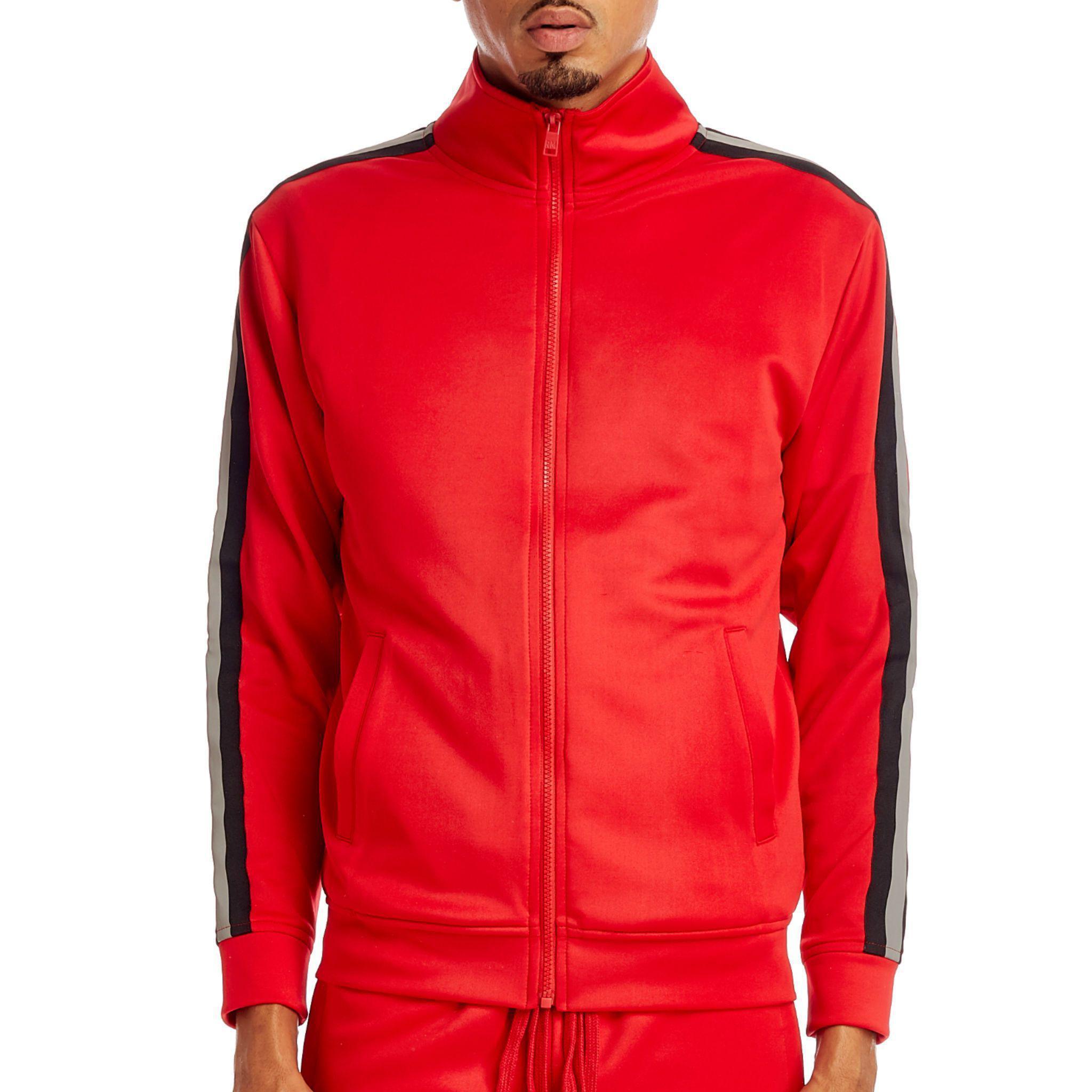 Reflective Track Jacket - Red - Rebel Minds