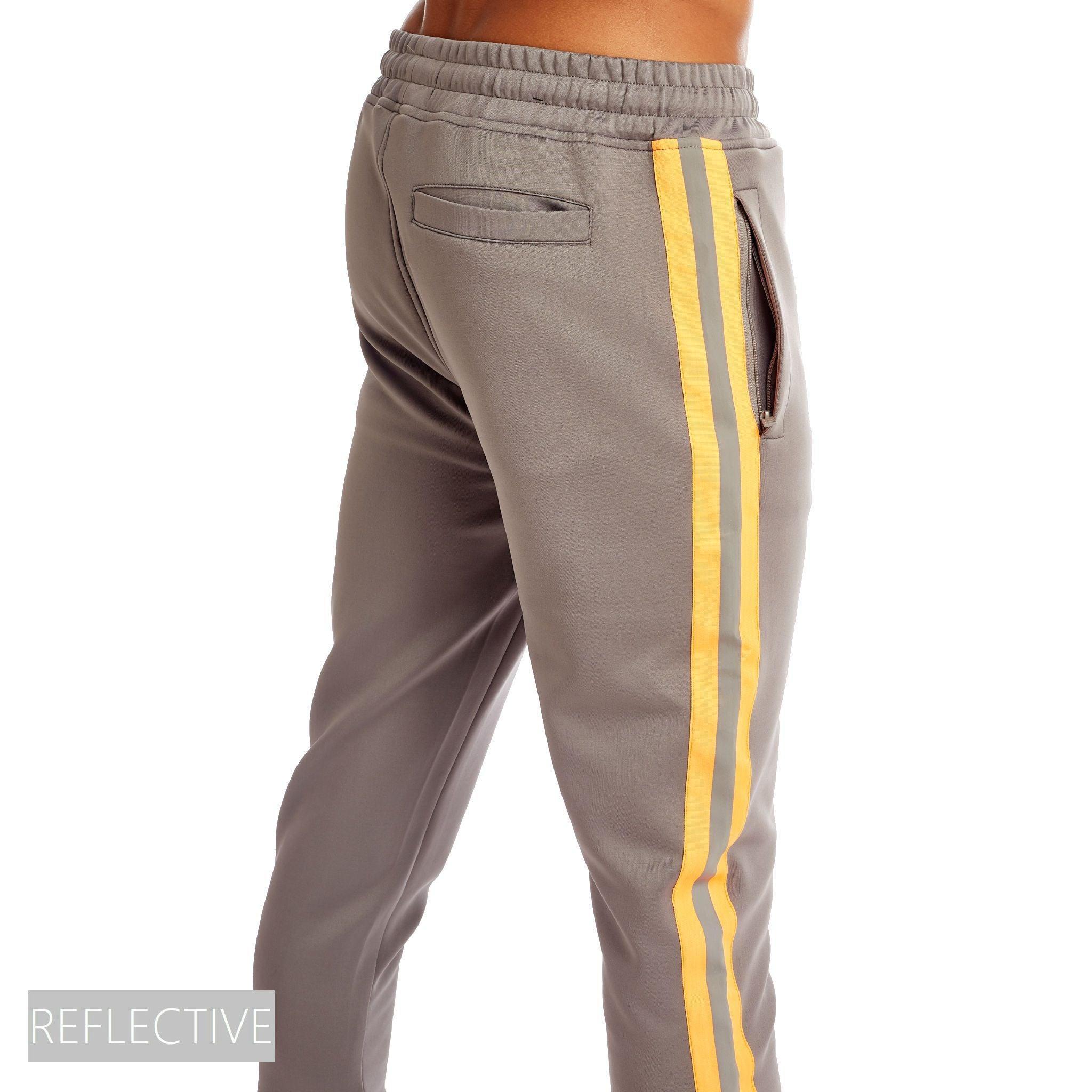 Reflective Track Pants - Grey - Rebel Minds