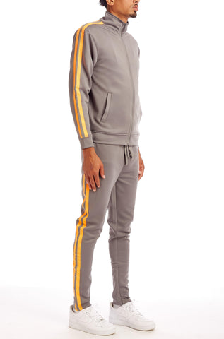 Reflective Tracksuit - Grey & Orange - Rebel Minds