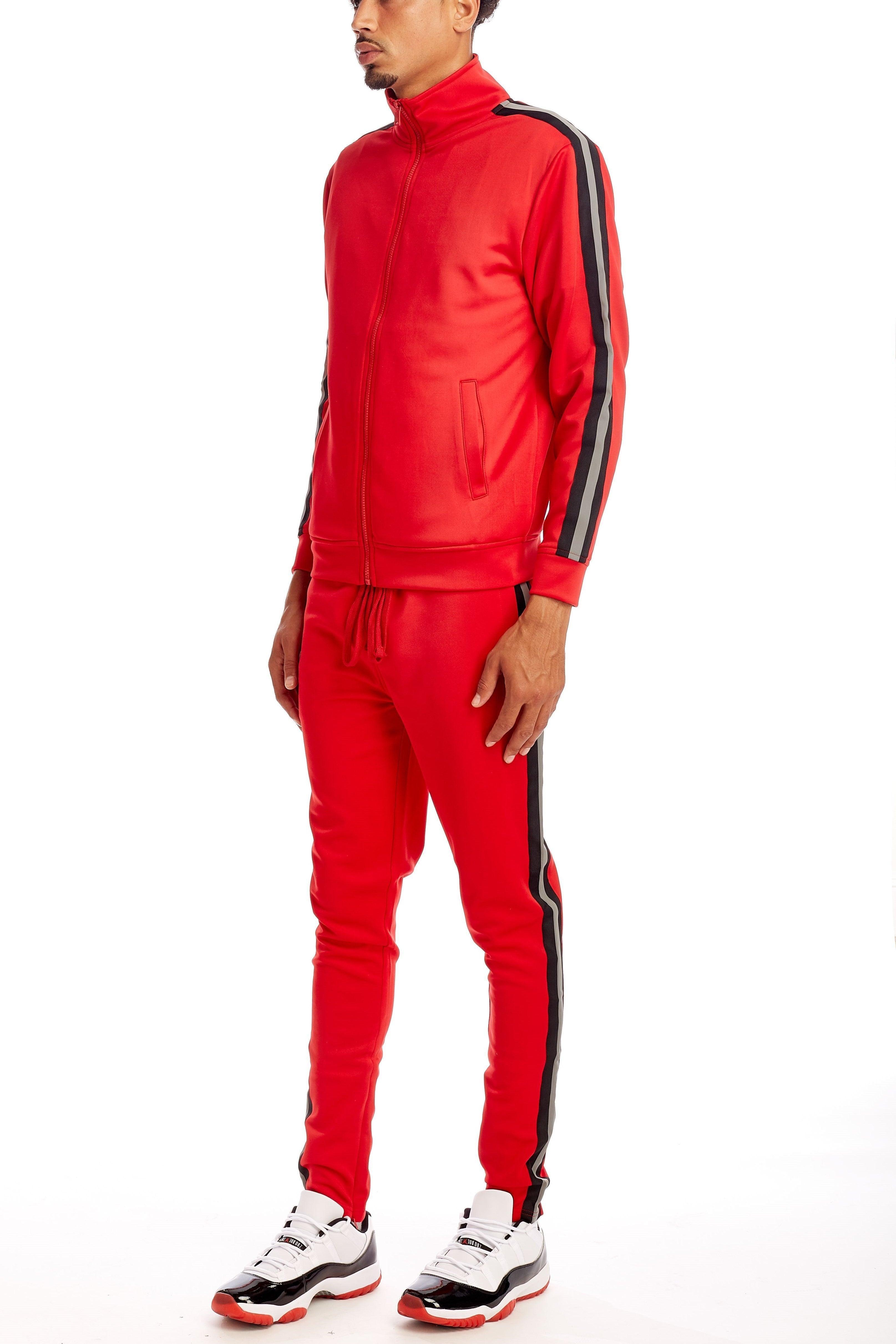 Reflective Tracksuit - Red - Rebel Minds