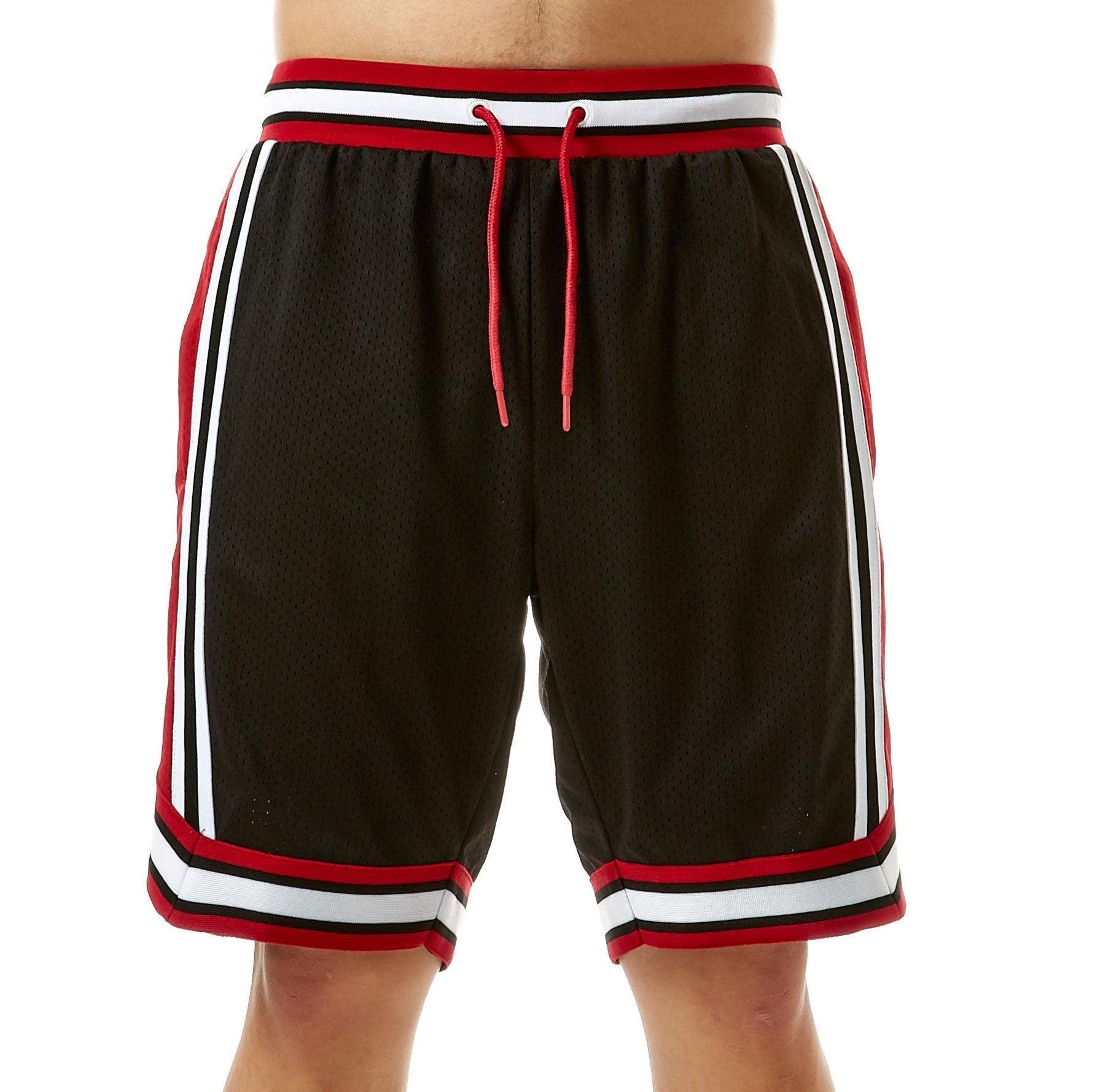 Shane Mesh Shorts - Black & Red - Rebel Minds