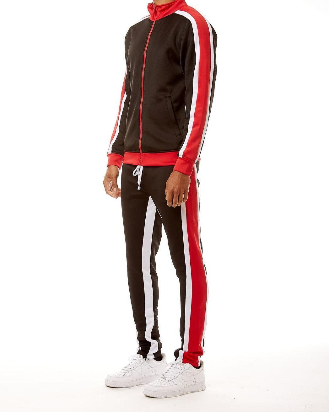 Shane Tracksuit - Black & Red - Rebel Minds