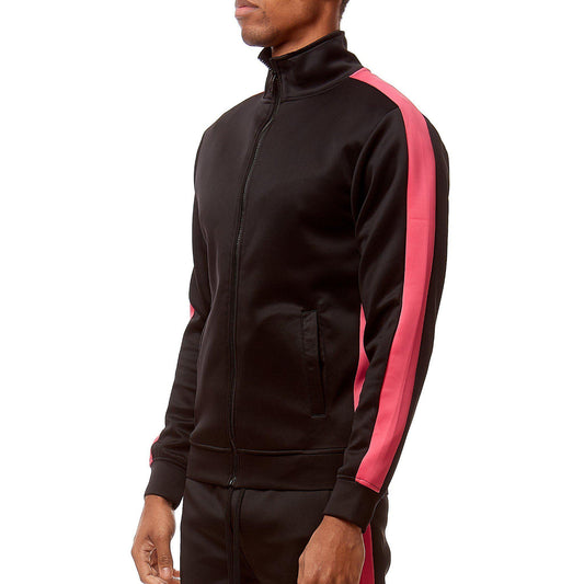 Track Jacket - Black/Hot Pink - Rebel Minds