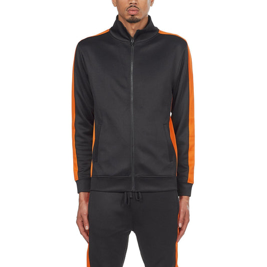 Track Jacket - Black/Orange - Rebel Minds