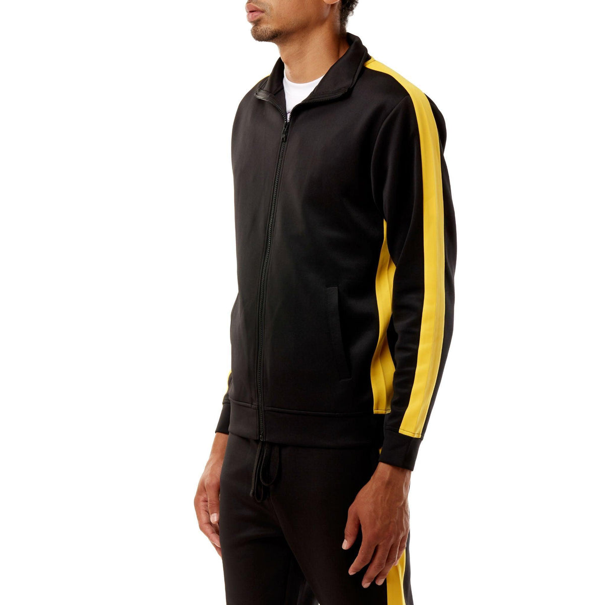 Yellow tracksuit jacket hotsell