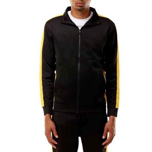 Track Jacket - Black/Yellow - Rebel Minds