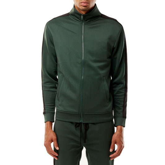 Track Jacket - Hunter Green/Black - Rebel Minds