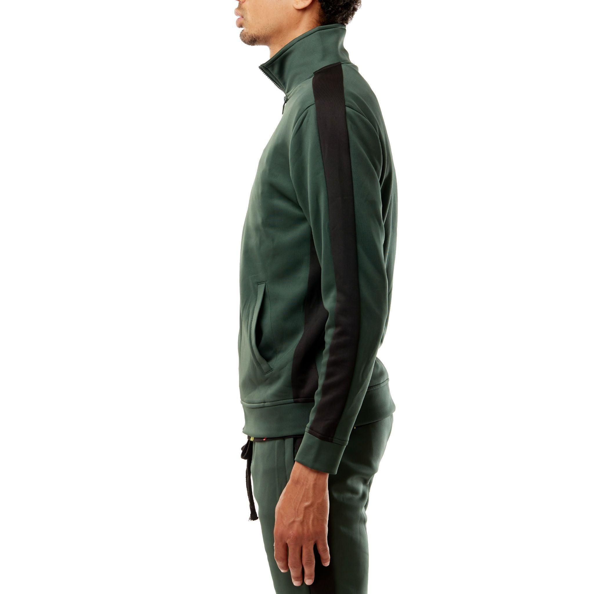 Track Jacket - Hunter Green/Black - Rebel Minds