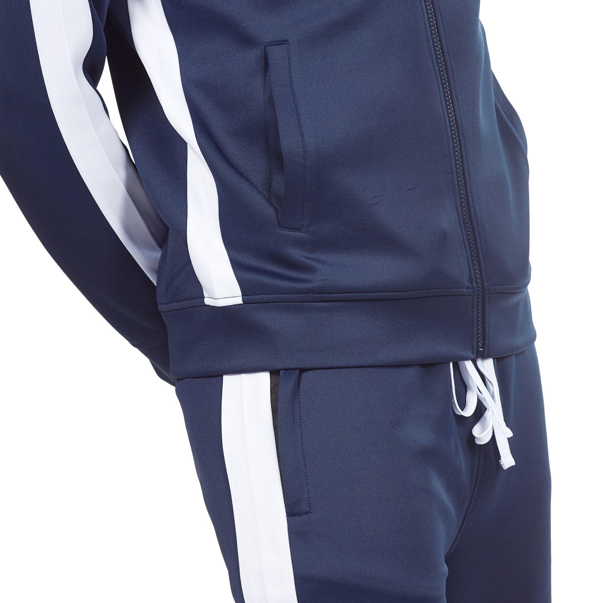 Track Jacket - Navy/White - Rebel Minds