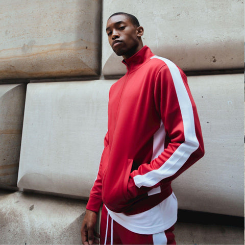 Track Jacket - Red/White - Rebel Minds